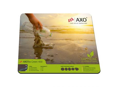 AXOPAD® Mousepad AXOTex Green 400, 20 x 20 cm quadratisch, 1,5 mm dick