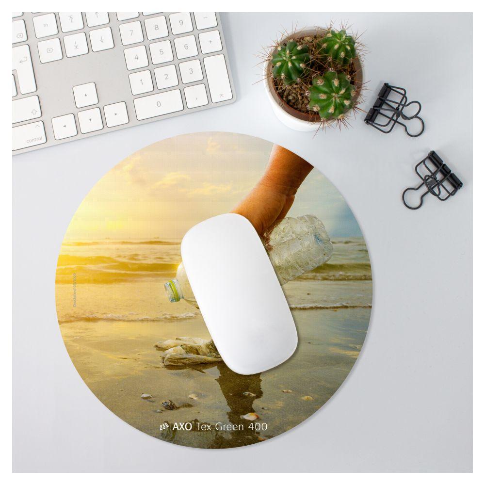 AXOPAD® Mousepad AXOTex Green 400, 21 cm rund, 1,5 mm dick