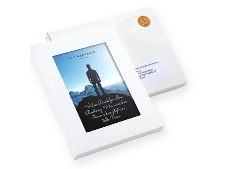 BEDRUCKTE XL-PLÄTZCHENTAFEL IN KARTONAGE MIT SICHTFENSTER