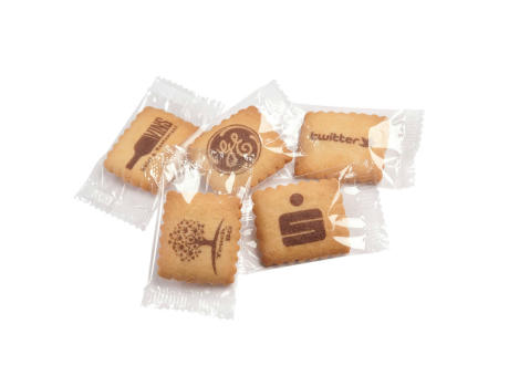BEDRUCKTE VANILLE-BUTTERKEKSE IN KLARSICHTFOLIE