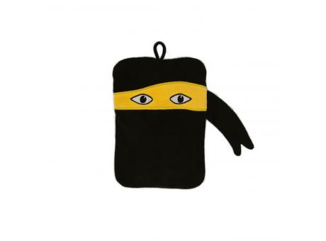 Mini-Wärmflasche Veloursbezug Ninja