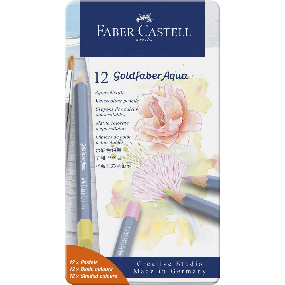 Goldfaber Aquarell 12er Metalletui Pastell