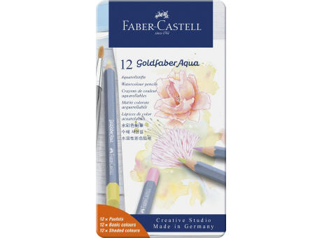 Goldfaber Aquarell 12er Metalletui Pastell