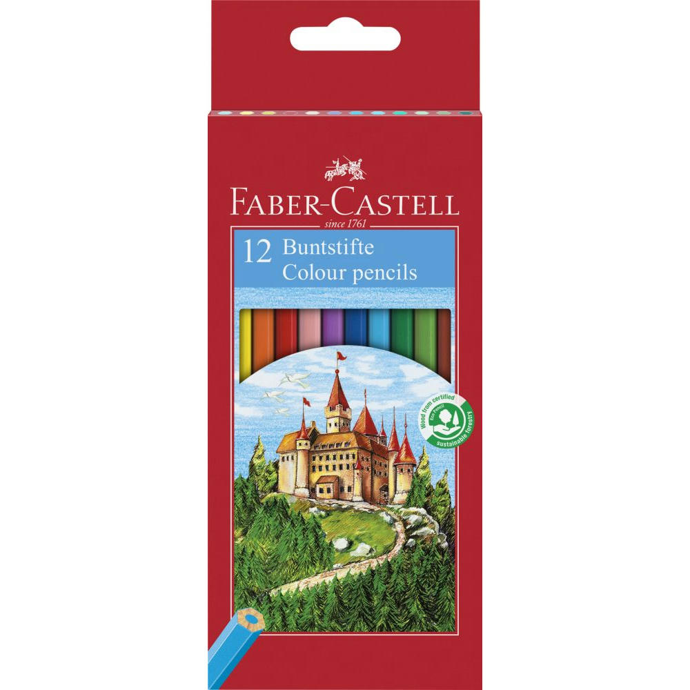 Buntstift 12er Etui Castle