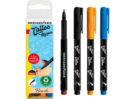 Tattoostifte Set Beach 4er Etui