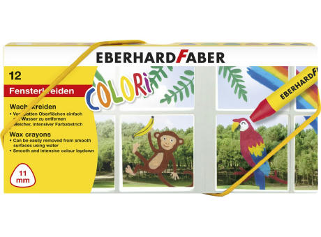 Wachsmalkreiden fuer Fenster 12er Etui