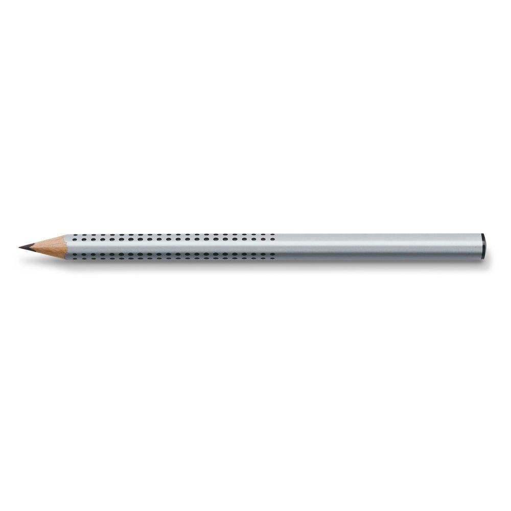 Bleistift Jumbo Grip silber