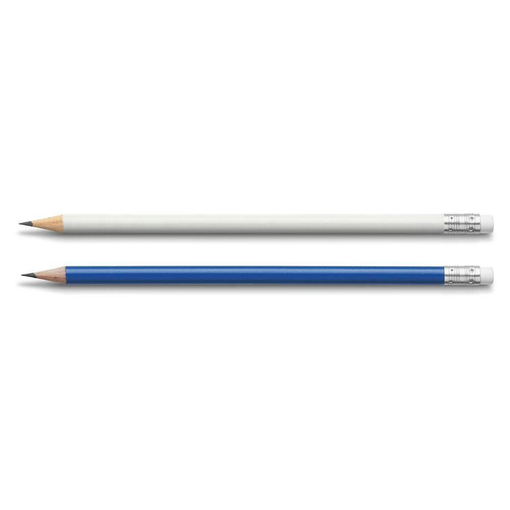 Bleistifte weiss oder blau mit Radiertip