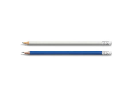 Bleistifte weiss oder blau mit Radiertip