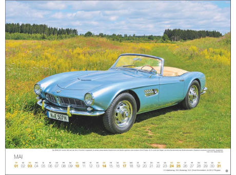 Legendäre Autos Posterkalender