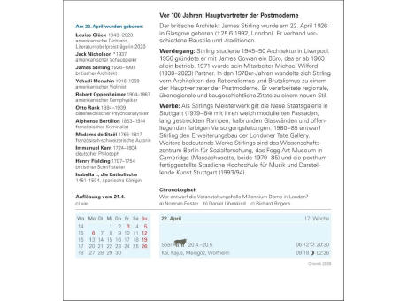 Chronik Tagesabreißkalender