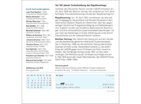 Chronik Tagesabreißkalender