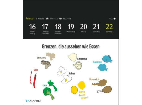 Katapult Infografiken Postkartenkalender