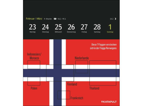 Katapult Infografiken Postkartenkalender