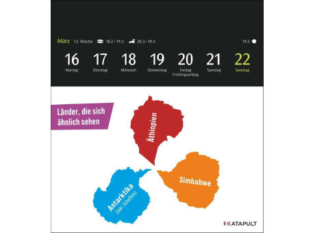 Katapult Infografiken Postkartenkalender