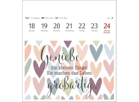 Positive-Sprüche-Kalender Postkartenkalender