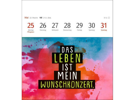 Positive-Sprüche-Kalender Postkartenkalender