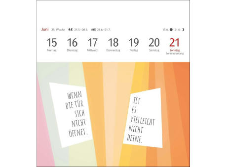 Positive-Sprüche-Kalender Postkartenkalender