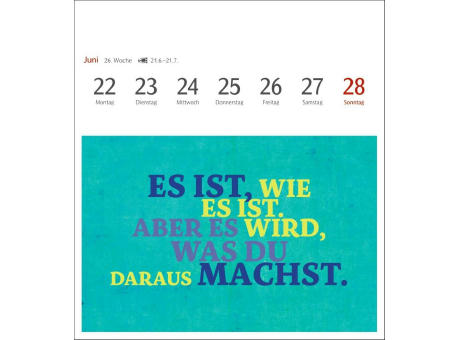 Positive-Sprüche-Kalender Postkartenkalender