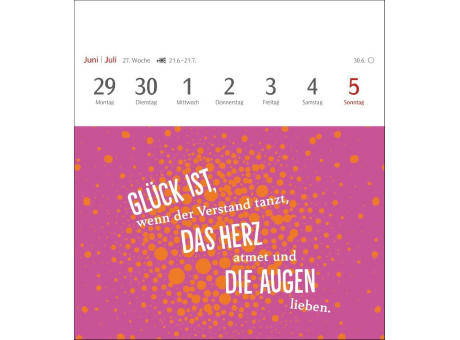 Positive-Sprüche-Kalender Postkartenkalender