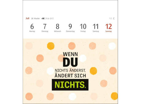 Positive-Sprüche-Kalender Postkartenkalender