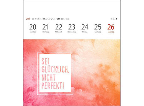 Positive-Sprüche-Kalender Postkartenkalender