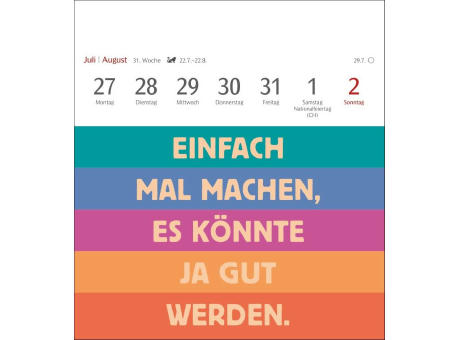 Positive-Sprüche-Kalender Postkartenkalender