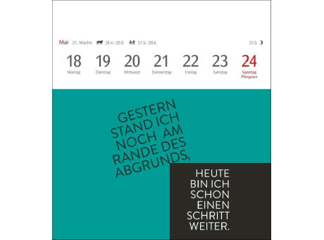 Typo-Sprüche-Kalender Postkartenkalender