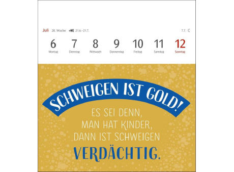 Der fette Vogel bricht den Ast Postkartenkalender