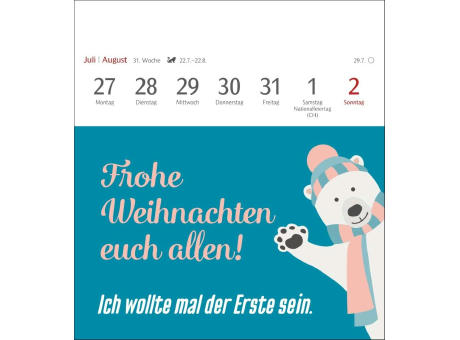 Der fette Vogel bricht den Ast Postkartenkalender