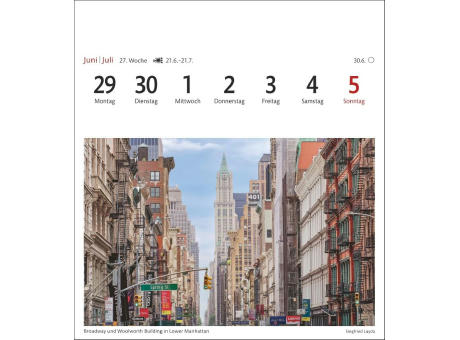 New York Sehnsuchtskalender