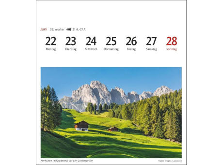 Südtirol Sehnsuchtskalender