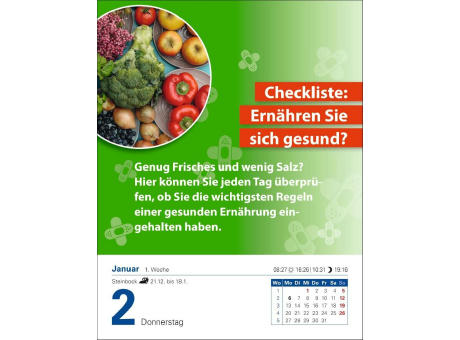 Die Ernährungs-Docs - Gesund durch das Jahr Tagesabreißkalender