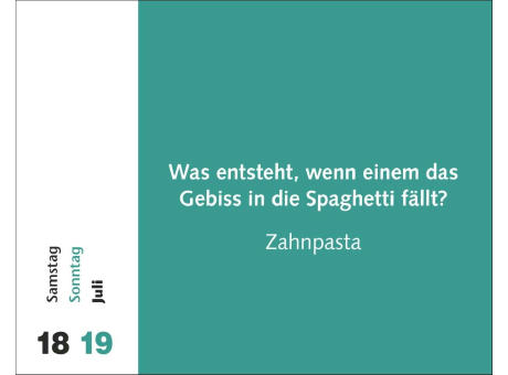 Witzirin Tagesabreißkalender