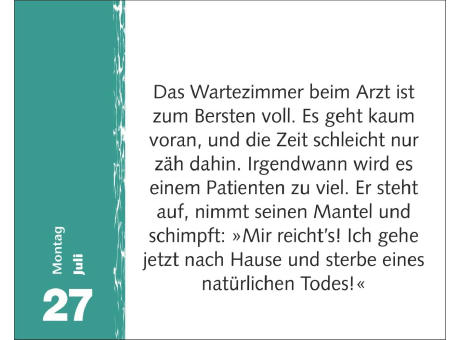 Witzirin Tagesabreißkalender