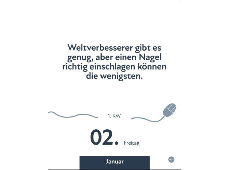 Die besten Sprüche für lange Bürotage Tagesabreißkalender