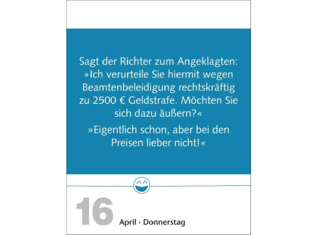 Beste Witze Tagesabreißkalender