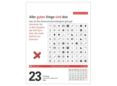 Meyer´s Grips-Gymnastik Tagesabreißkalender