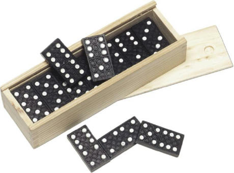 Domino-Spiel in Holzbox Enid