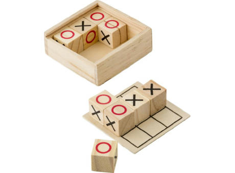 Hölzernes Tic Tac Toe-Spiel Alessio