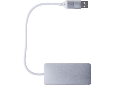 Recycelte Aluminium USB Hub Layton