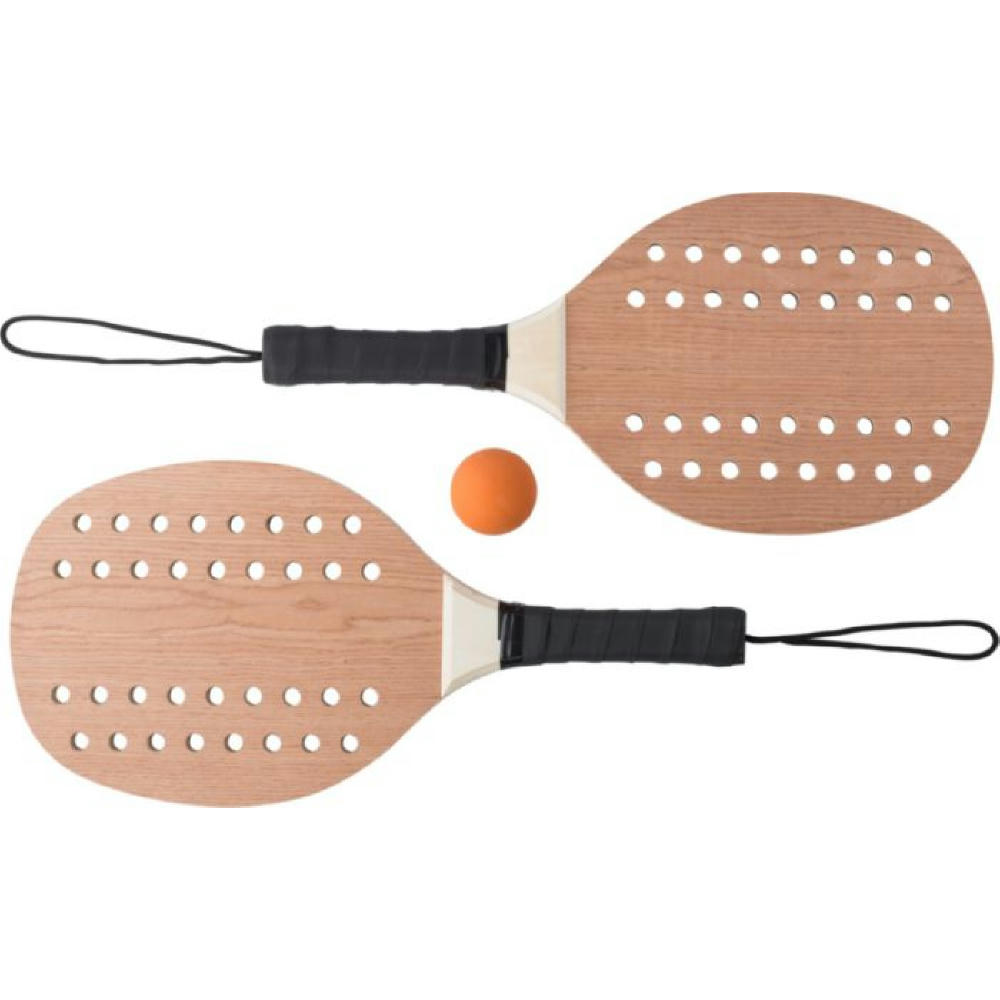 Tennisset aus Rosenholz Sergio