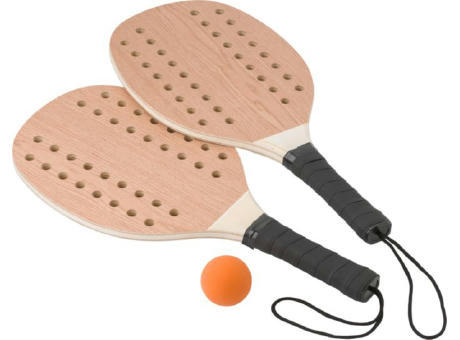 Tennisset aus Rosenholz Sergio