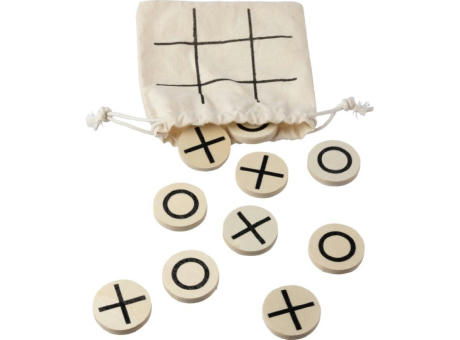 Natürliches Holz-Tic-Tac-Toe-Spiel Waltraud