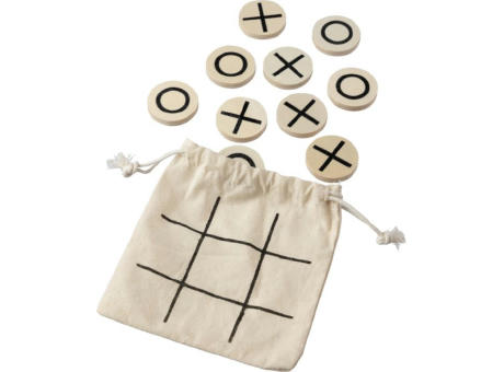 Natürliches Holz-Tic-Tac-Toe-Spiel Waltraud