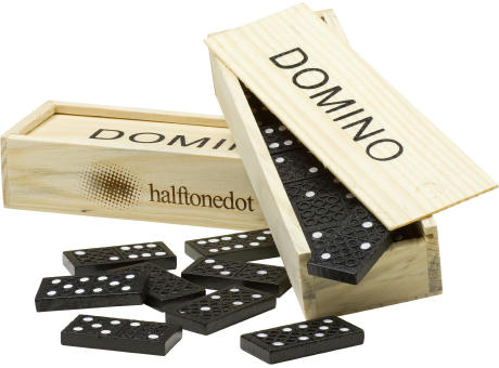 Domino-Spiel in Holzbox Enid