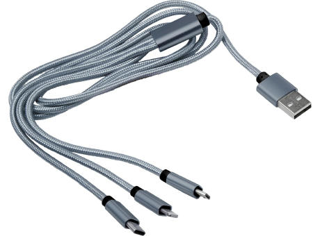 3-in-1 Ladekabel aus Nylon Felix