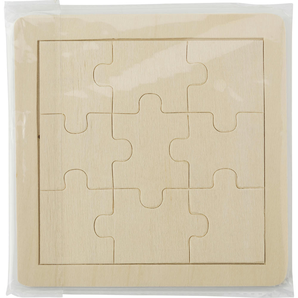 Neunteiliges Puzzle aus Holz Alvaro