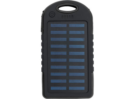 Gummierte ABS Solar-Powerbank Arin