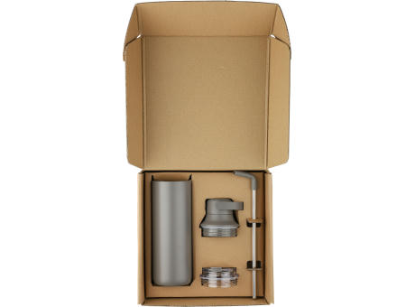 Doppelwandige Edelstahl-Trinkflasche (500 ml) Omari